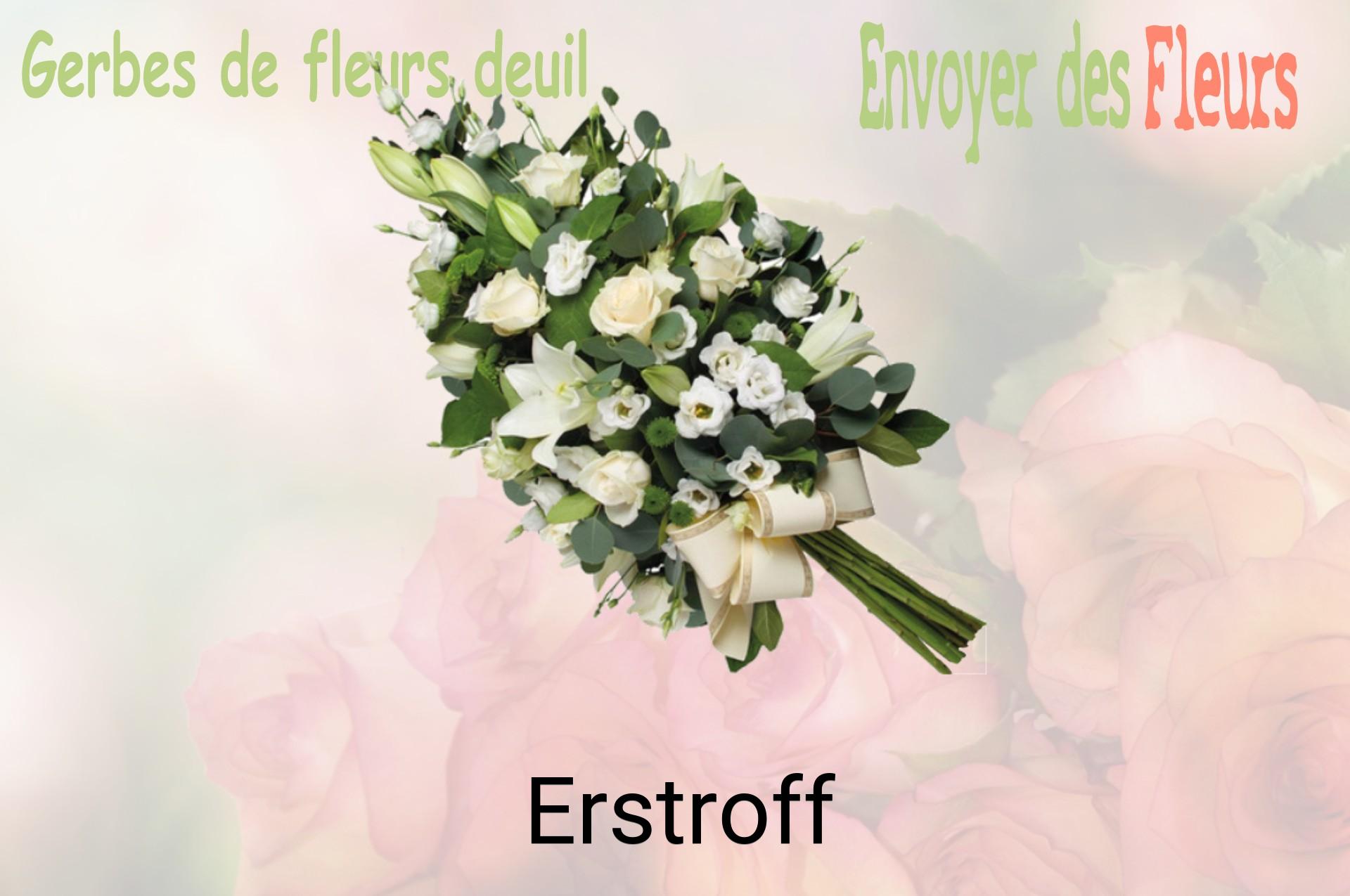 Gerbe de fleurs de deuil livrée à Erstroff